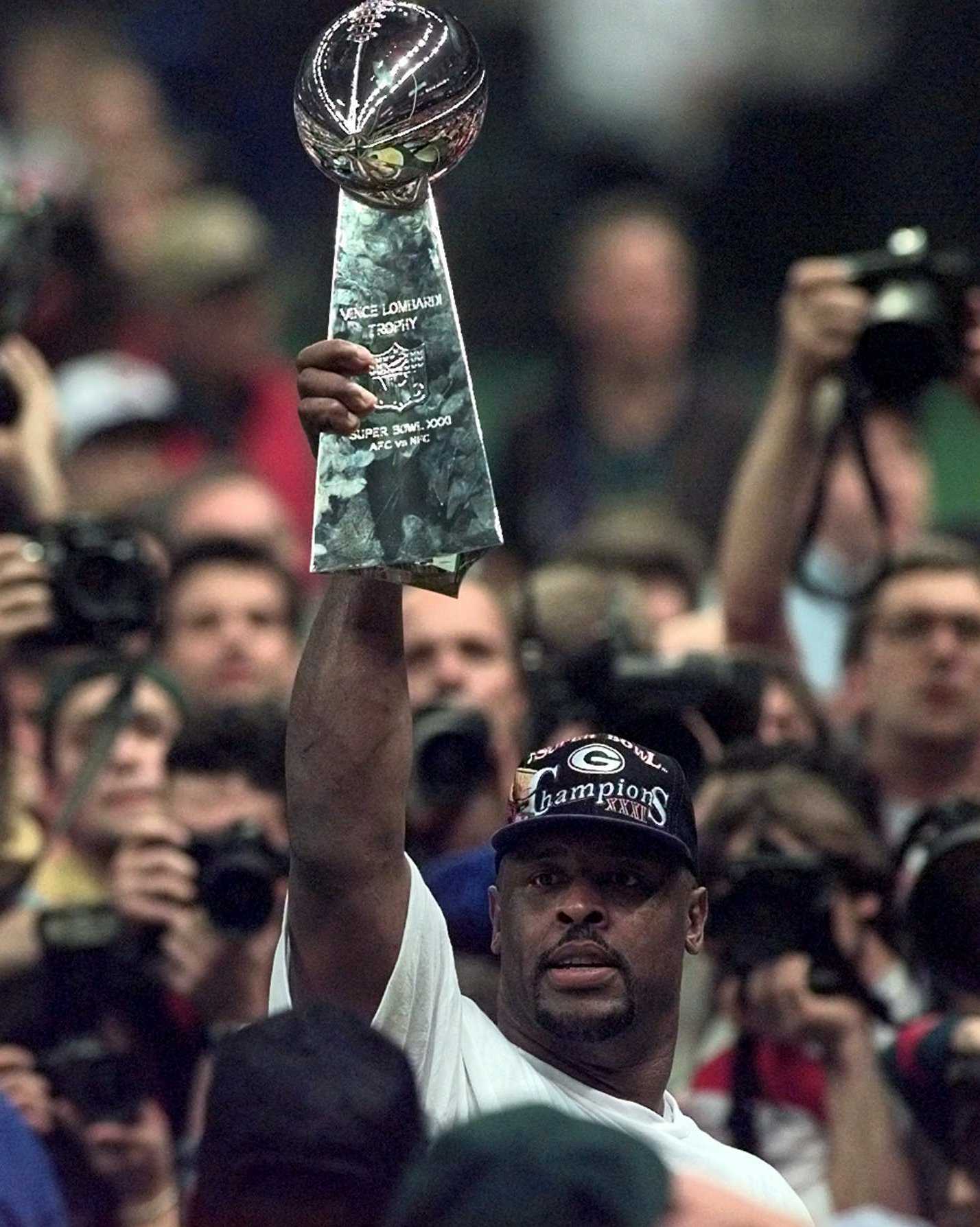 Reggie White a Lombardi Trophy
