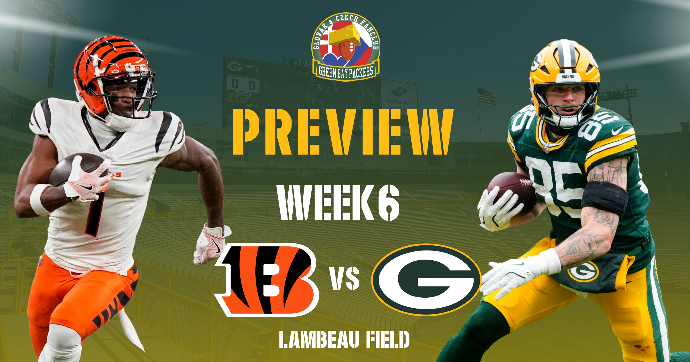 PREVIEW • WEEK #6 – Bengals vs Packers