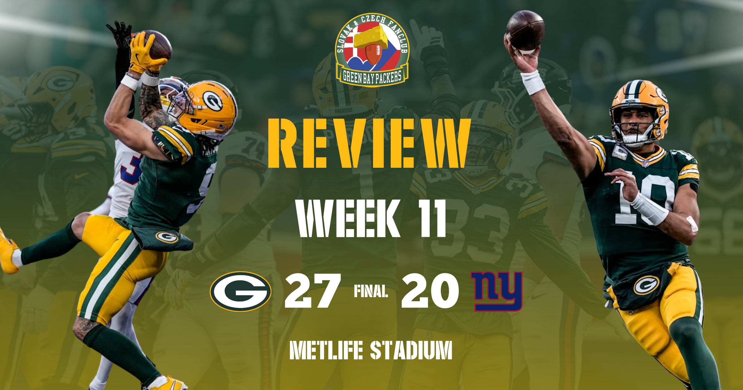 REVIEW • WEEK #11 – Packers @ Giants