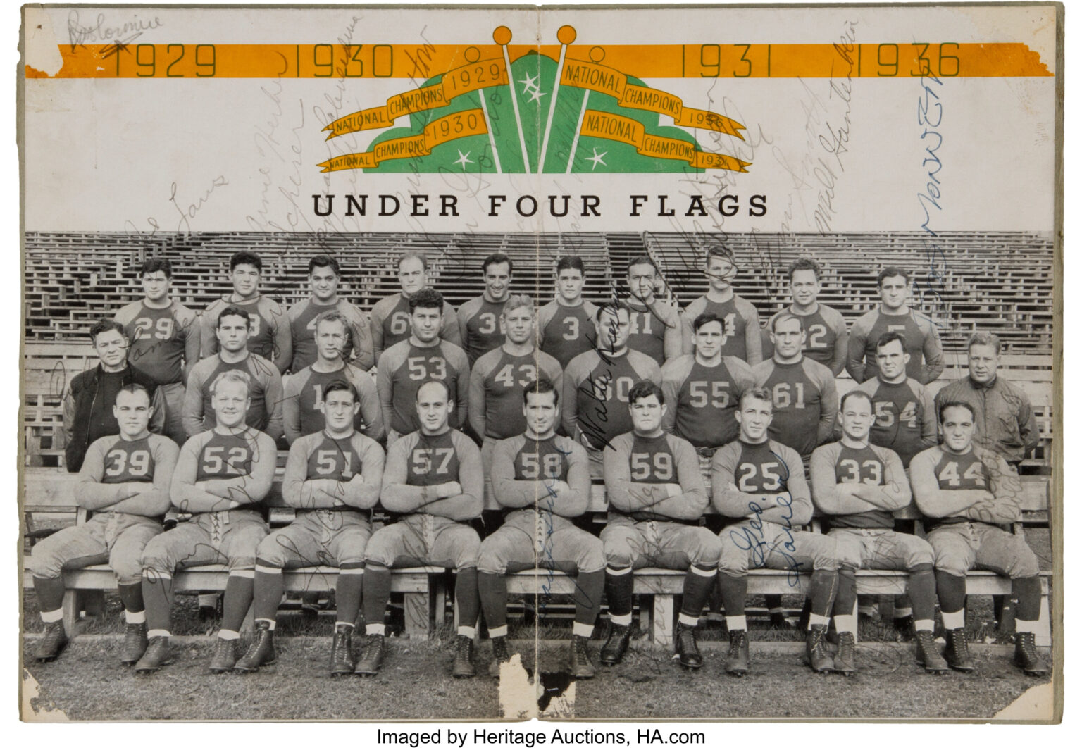 Green Bay Packers championship team photo, 1936 NFL season