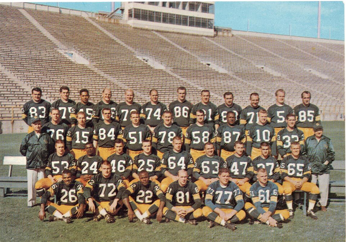 Green Bay Packers championship team photo, 1961 NFL season — first Lombardi title