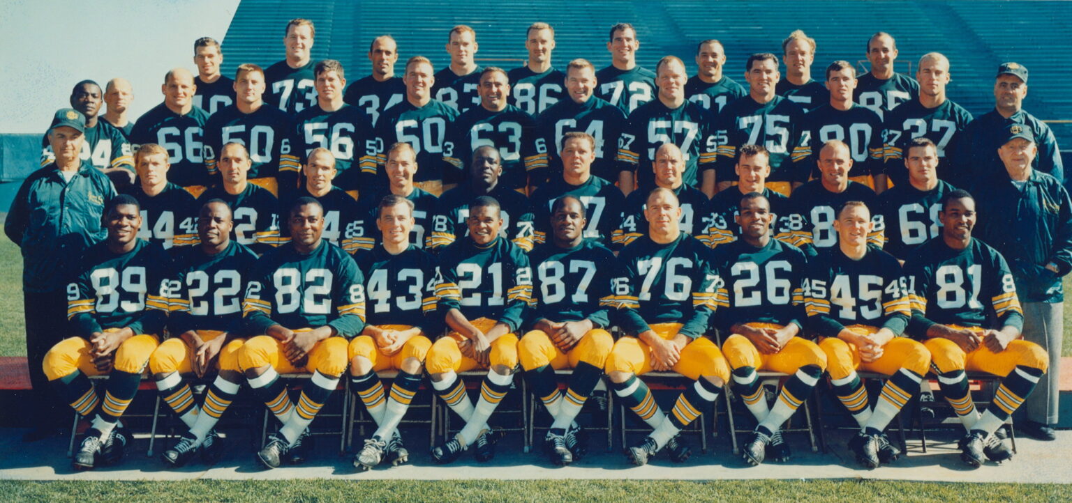 Green Bay Packers Super Bowl I championship team photo, 1966 NFL season